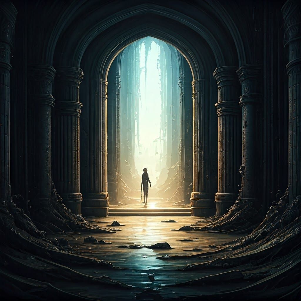 Fearsome Bath Tub Spider: A Modern Ink Painting