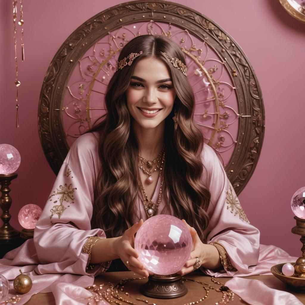 Glittering Fortune Teller with Crystal Ball