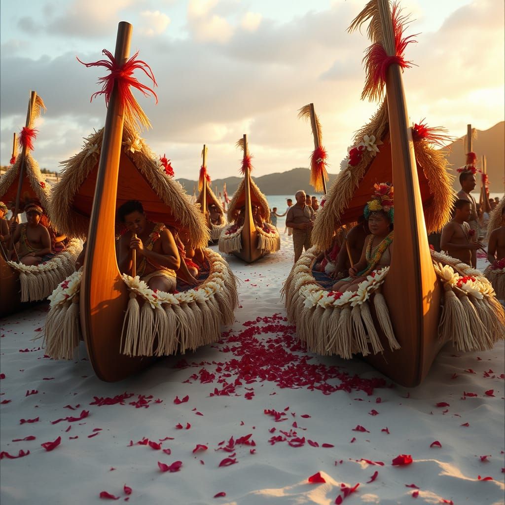 Tongan Canoes Festival: Chiefs Bless Vessels in Golden Hour ...