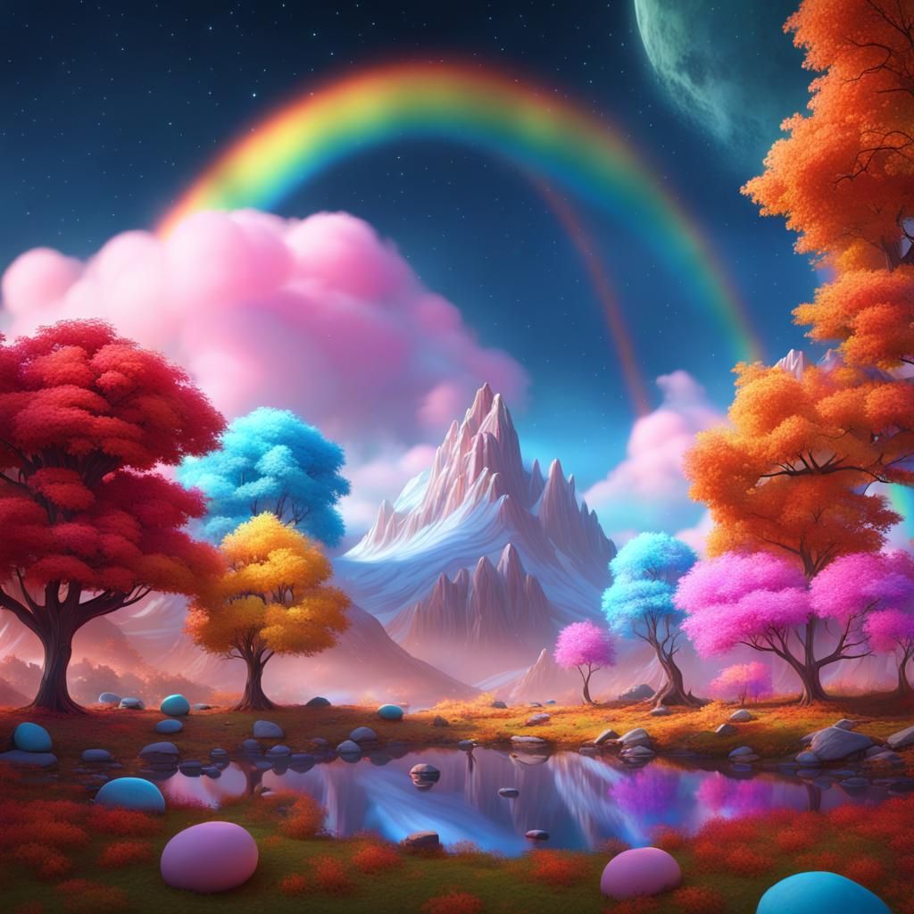 Candy Land Fantasy Landscape in Unreal Engine 5