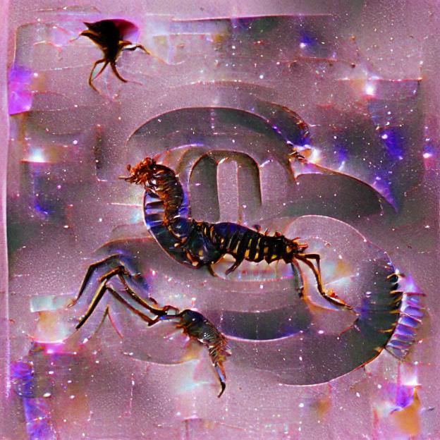 Abstract Scorpio Zodiac Sign Art