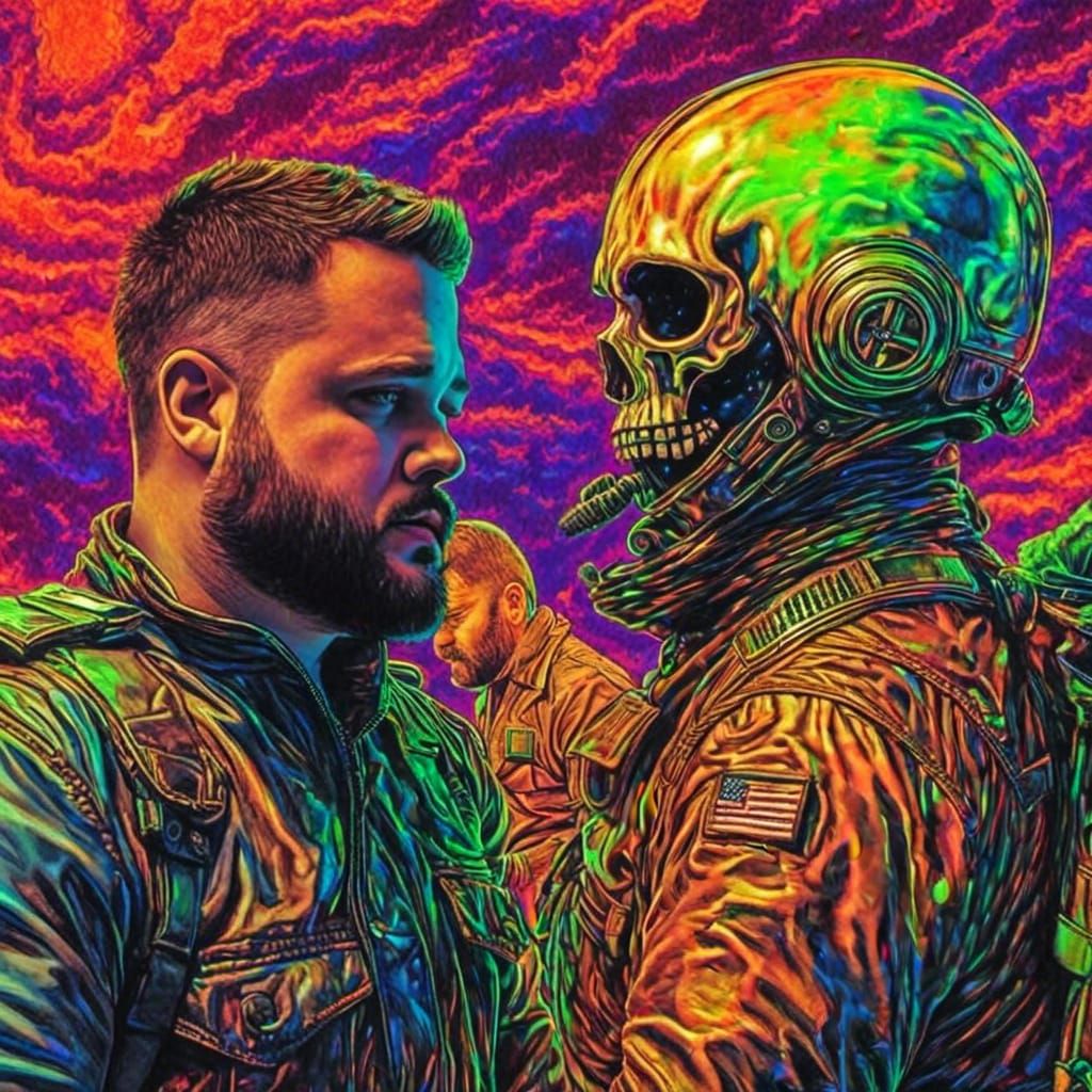 Toxic Alien Kiss: A Hyperrealistic Sci-Fi Dream