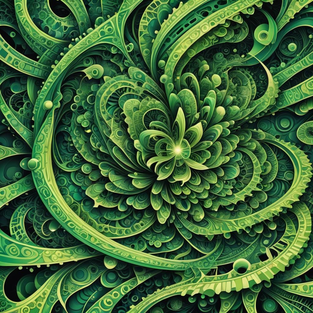 Green Cross Spaceship Escaping Wave Function