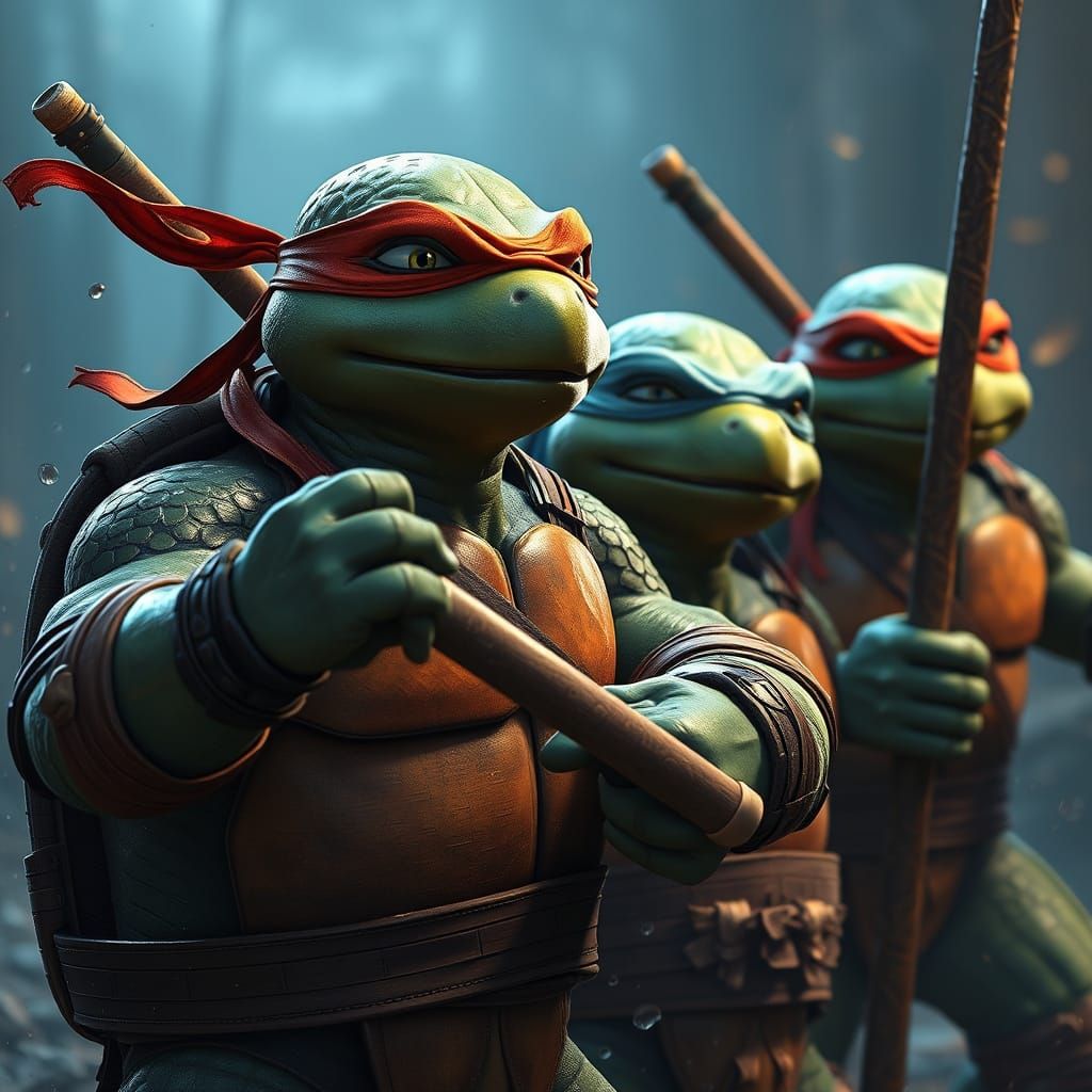 Teenage Mutant Ninja Turtles: Detailed Matte Painting