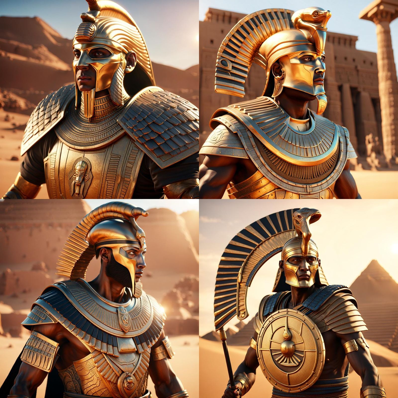 An ancient Egyptian warrior