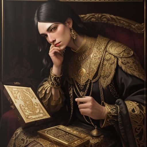 Ornate Cigar Box in Baroque Style