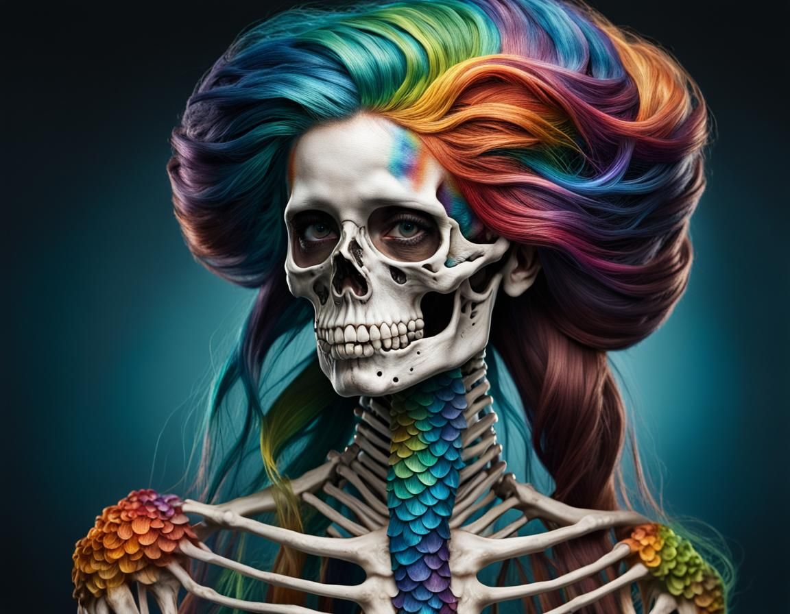 Rainbow Dark Mermaid