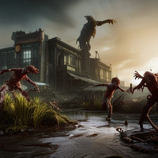 Fantastical Zombie Concept Art in Deep Color