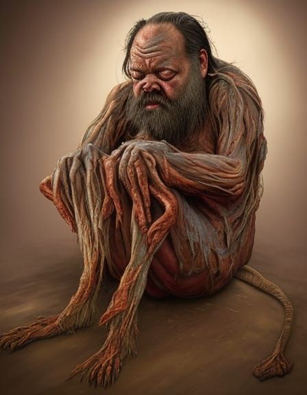 Grotesque Orson Welles Excavated as Bog Man