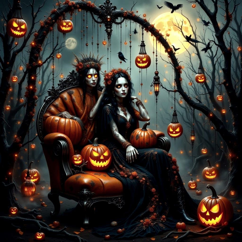 Masquerade in the Pumpkin Arbor