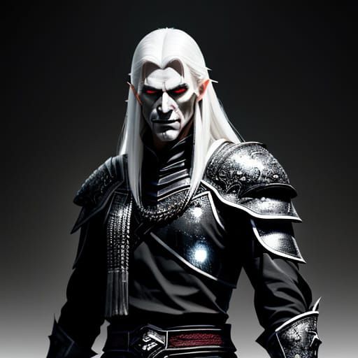 Sinister Knight in Sepia Tone, Staring into the Soul