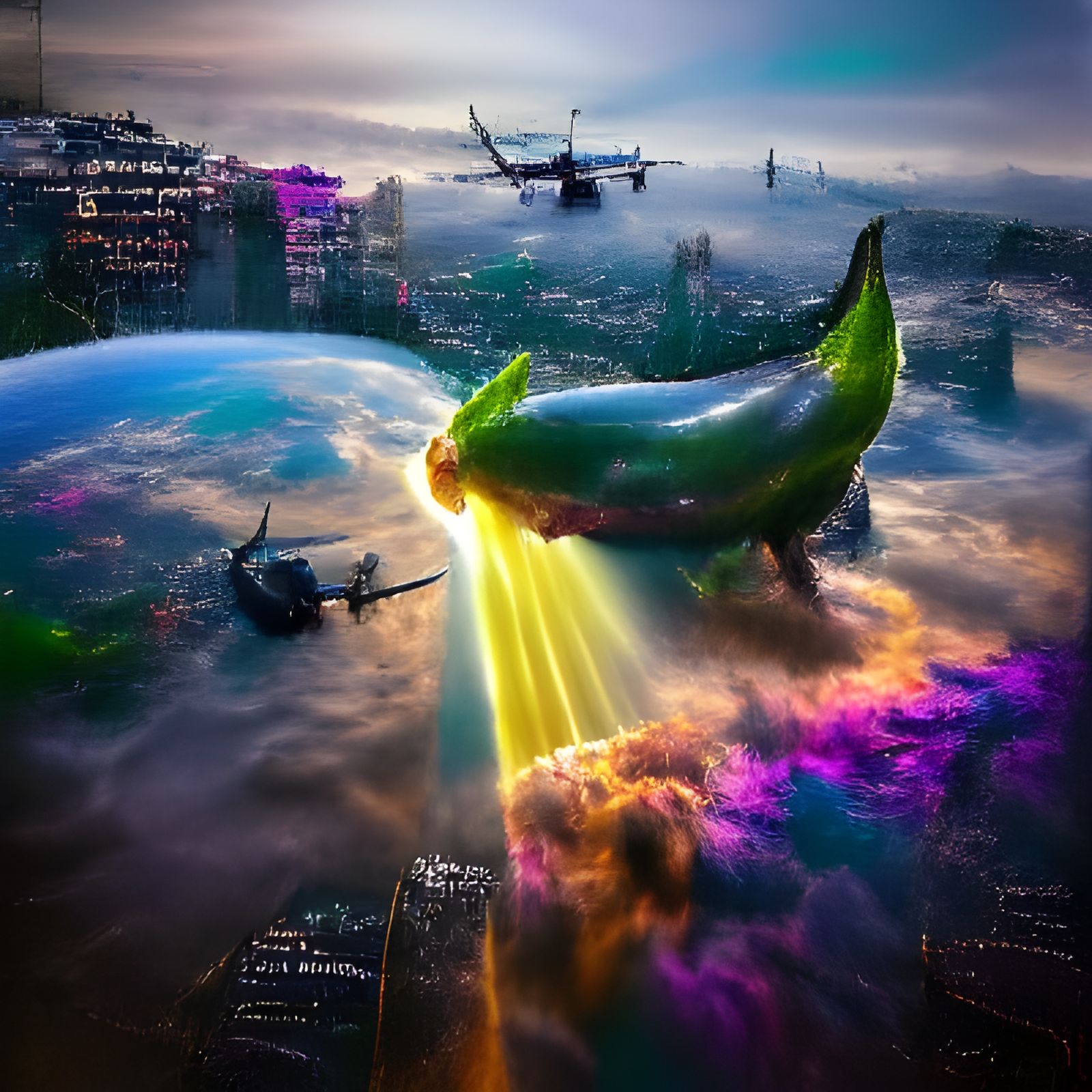 Vegans Save the World: HDR Matte Painting