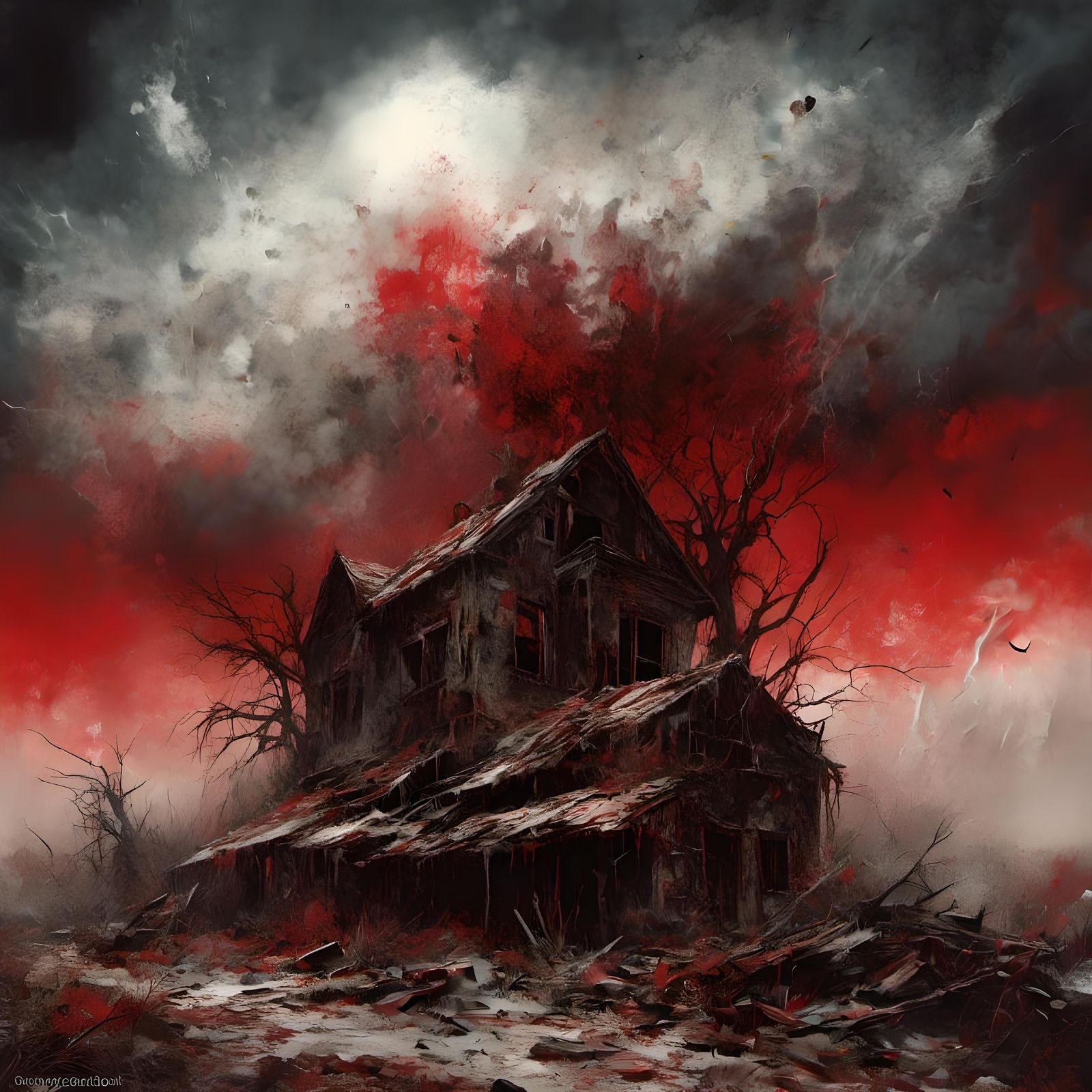 Post-Apocalyptic World in Creepy Magazine Style