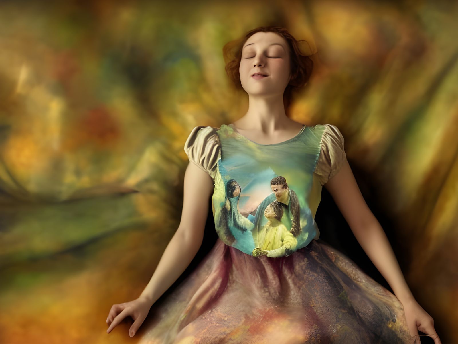 Radiant Joy in Rags: A Hyperrealist Painting