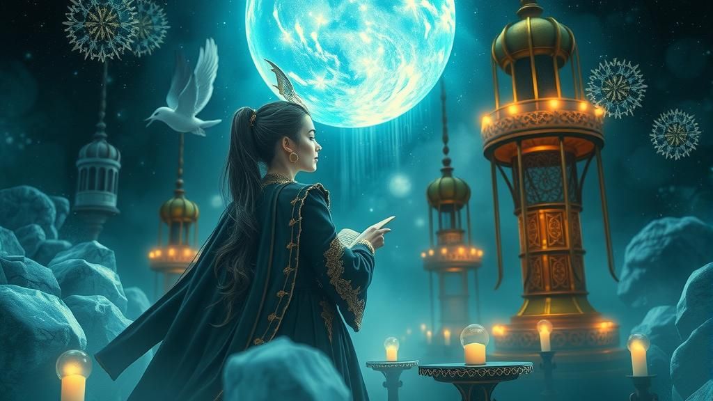 magical background with steampunk, surreal, and fantasy themes, attention to detail, photorealism, and ethereal atmosphe...
