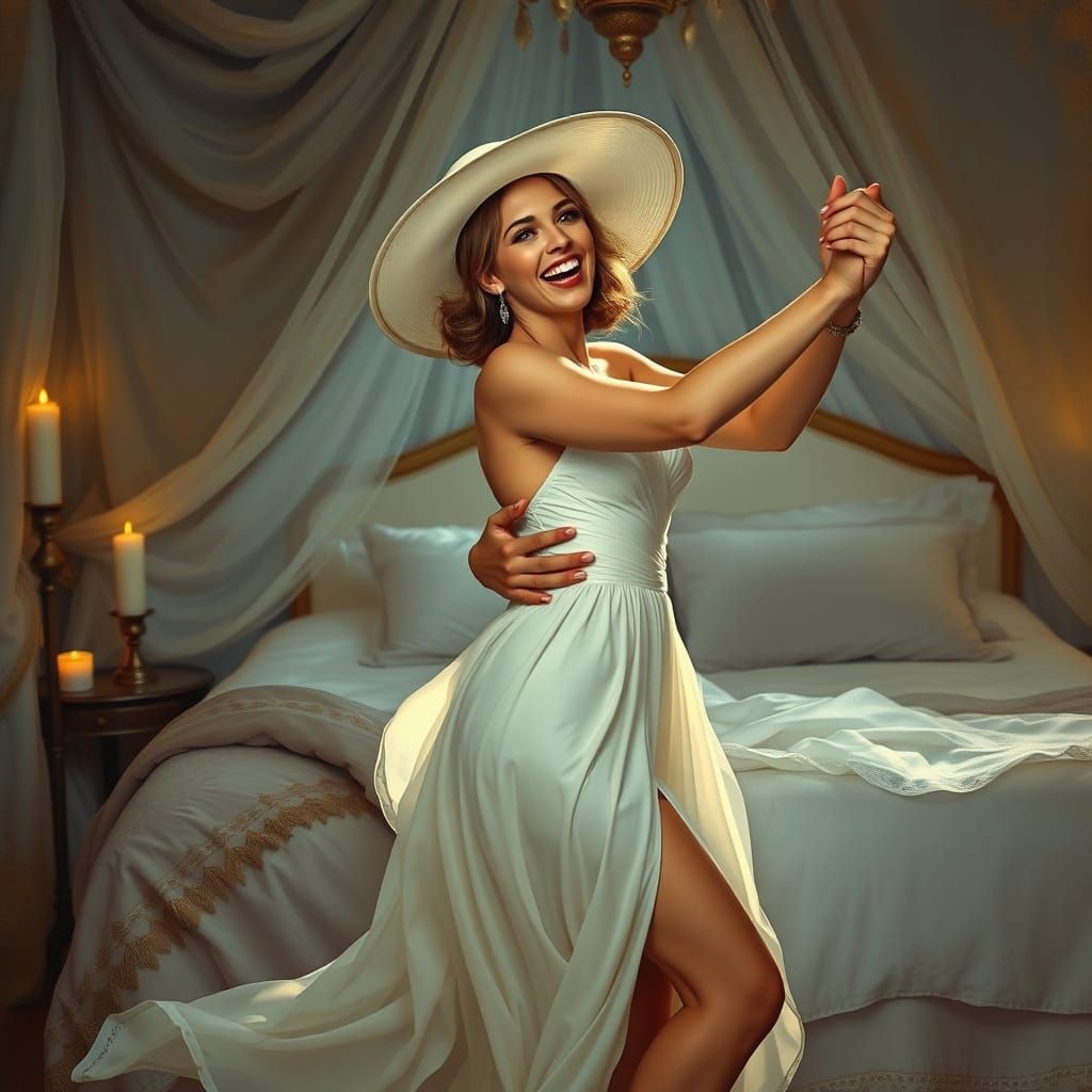 Romantic Midnight Dance in Elegant Style