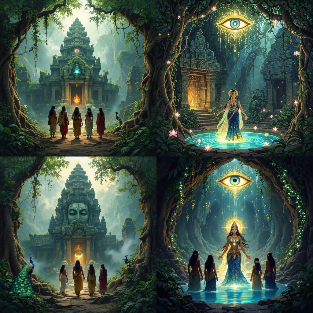 Sacred Jungle Temple of the All-Seeing Eye Goddess