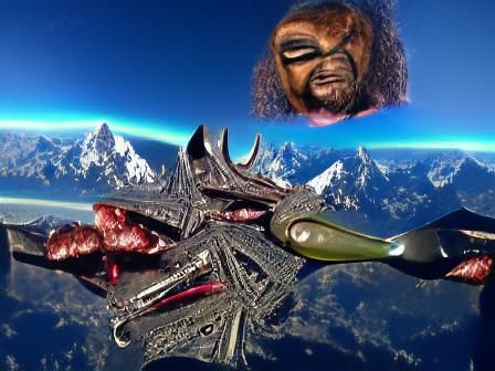 Klingons' Bizarre Outer Space Adventure