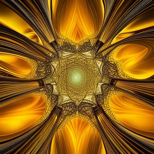 Abstract Bundesliga Family Portrait with Fractal Elements