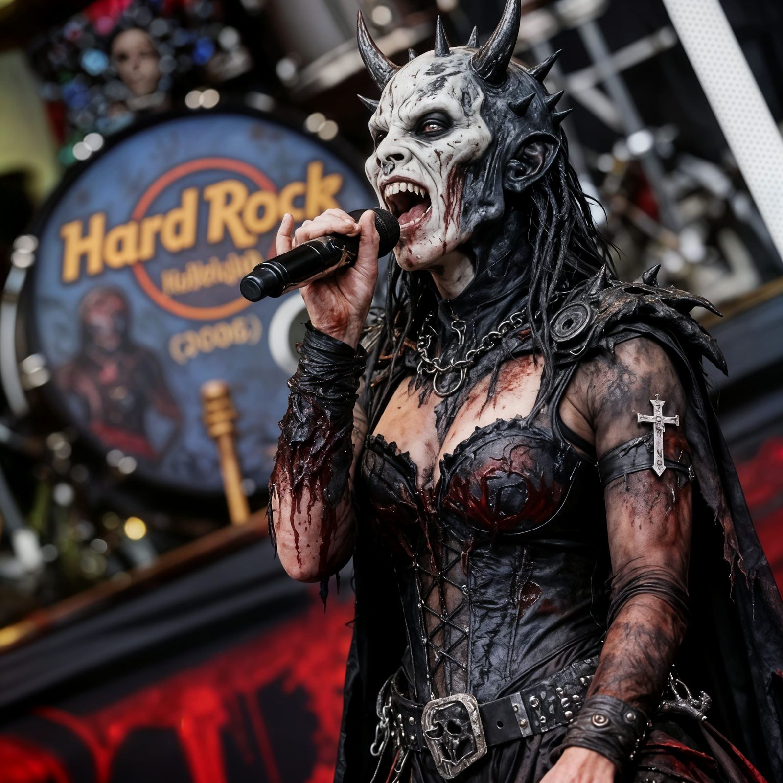 Lordi Band Members in Theatrical Hard Rock Outfits