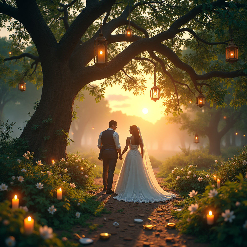 Mystical Forest Wedding: Ethereal Dream of Lost Love
