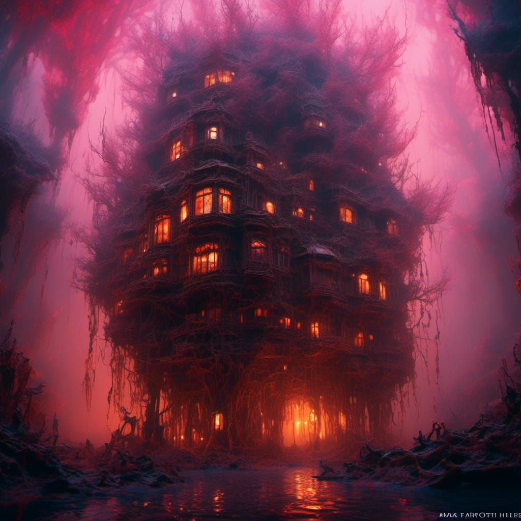 Ethereal Dreamscapes in Abstract Expressionism Style