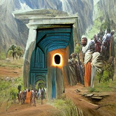 Surreal Portal to Canaan: Abstract Dimensions