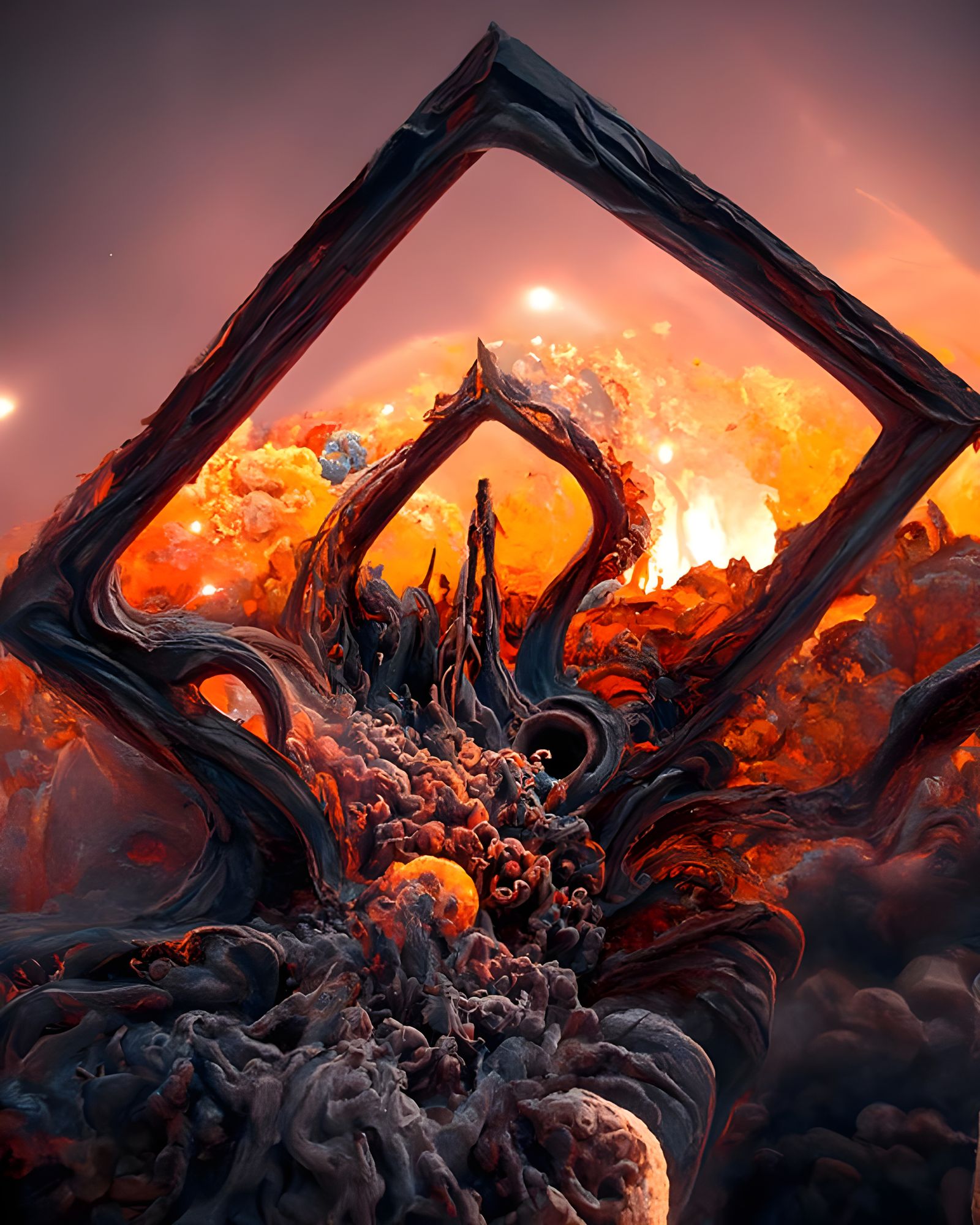 Volcanic Eruption Destroys Cosmic Gateway