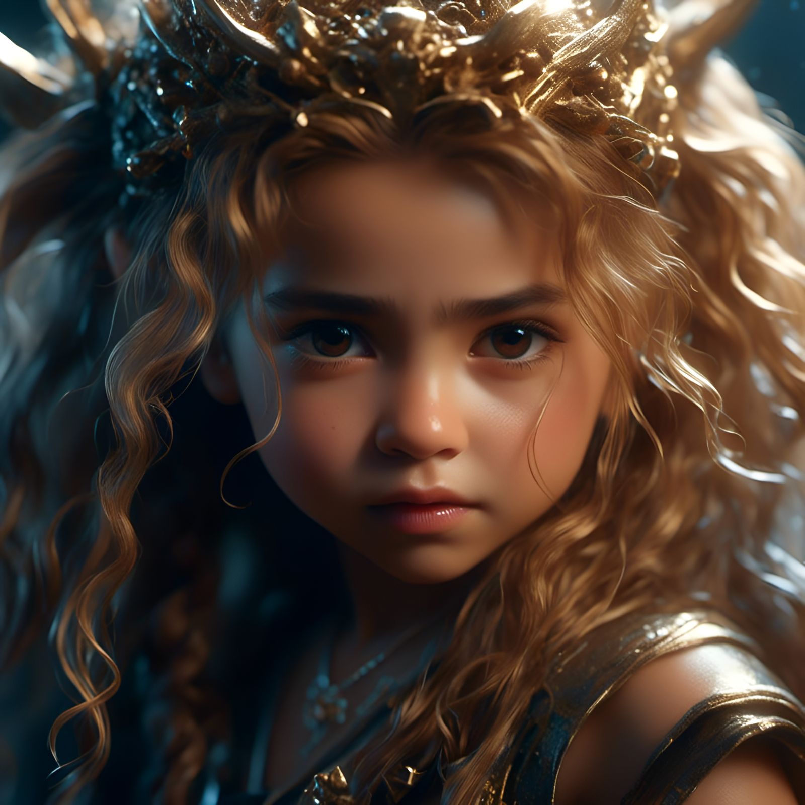 Angry Shakira Portrait in Royo-Bagshaw Style