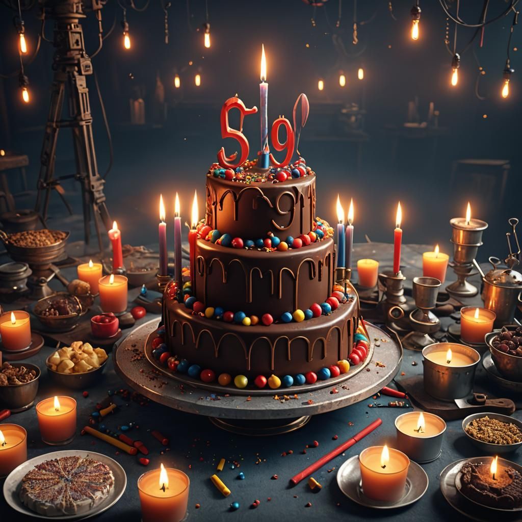 Birthday Cake for Pipelayer Operator, Detailed Matte Paintin...