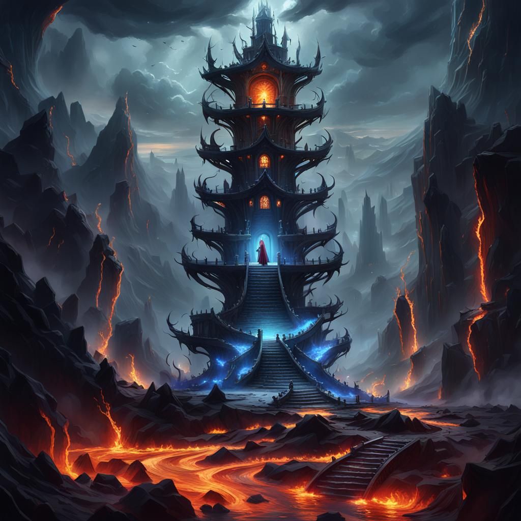 A fantasy tower owned by an evil wizard.