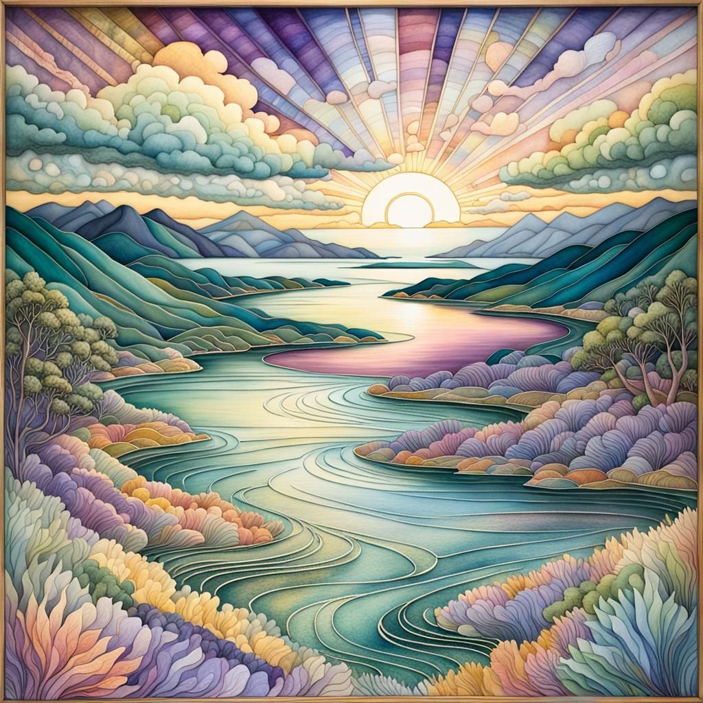 Amanda Sage, from a high vantage point a stunning landscape ...