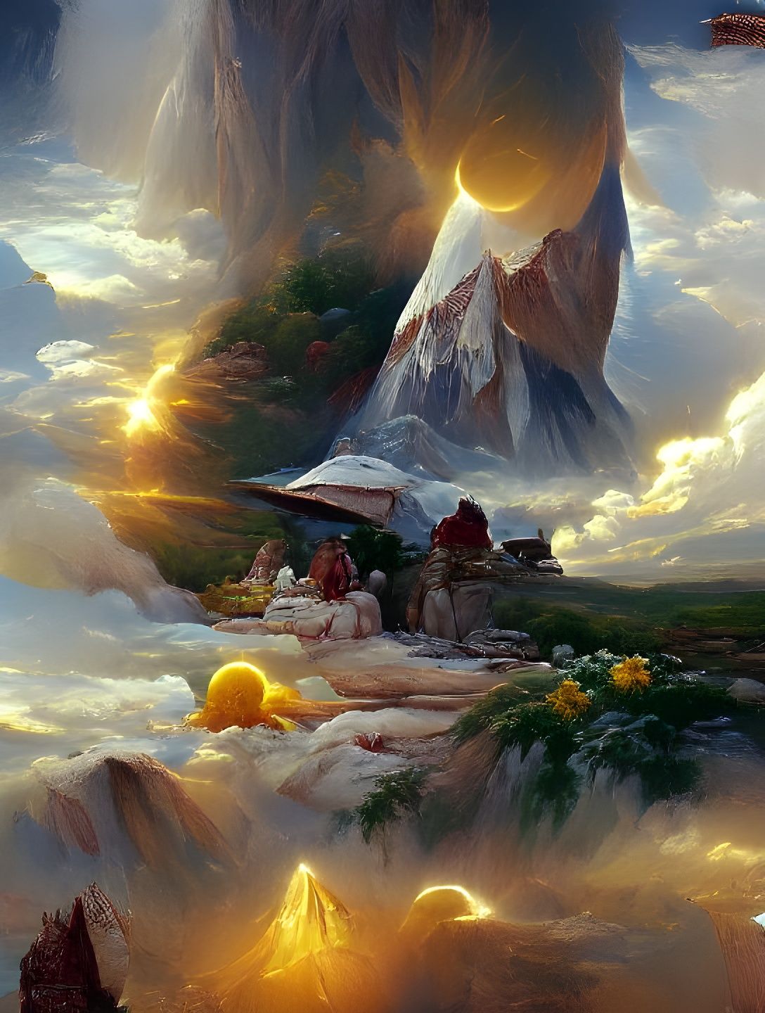 Sun Gods Mountain: Fairytale Landscape in 8K