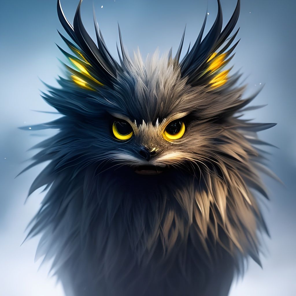 Cute Dandelion and Regal Dragon Digital Art