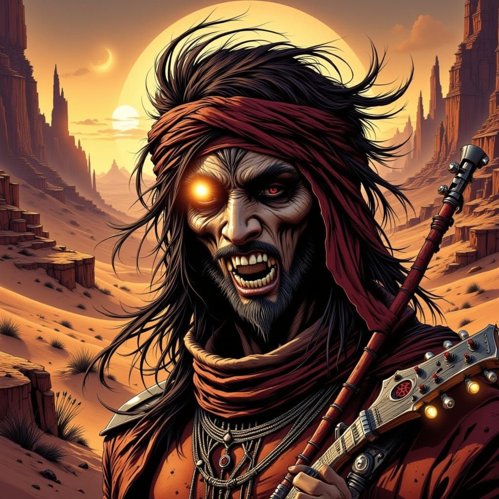 Gothic Vampiress Rocker on Arrakis