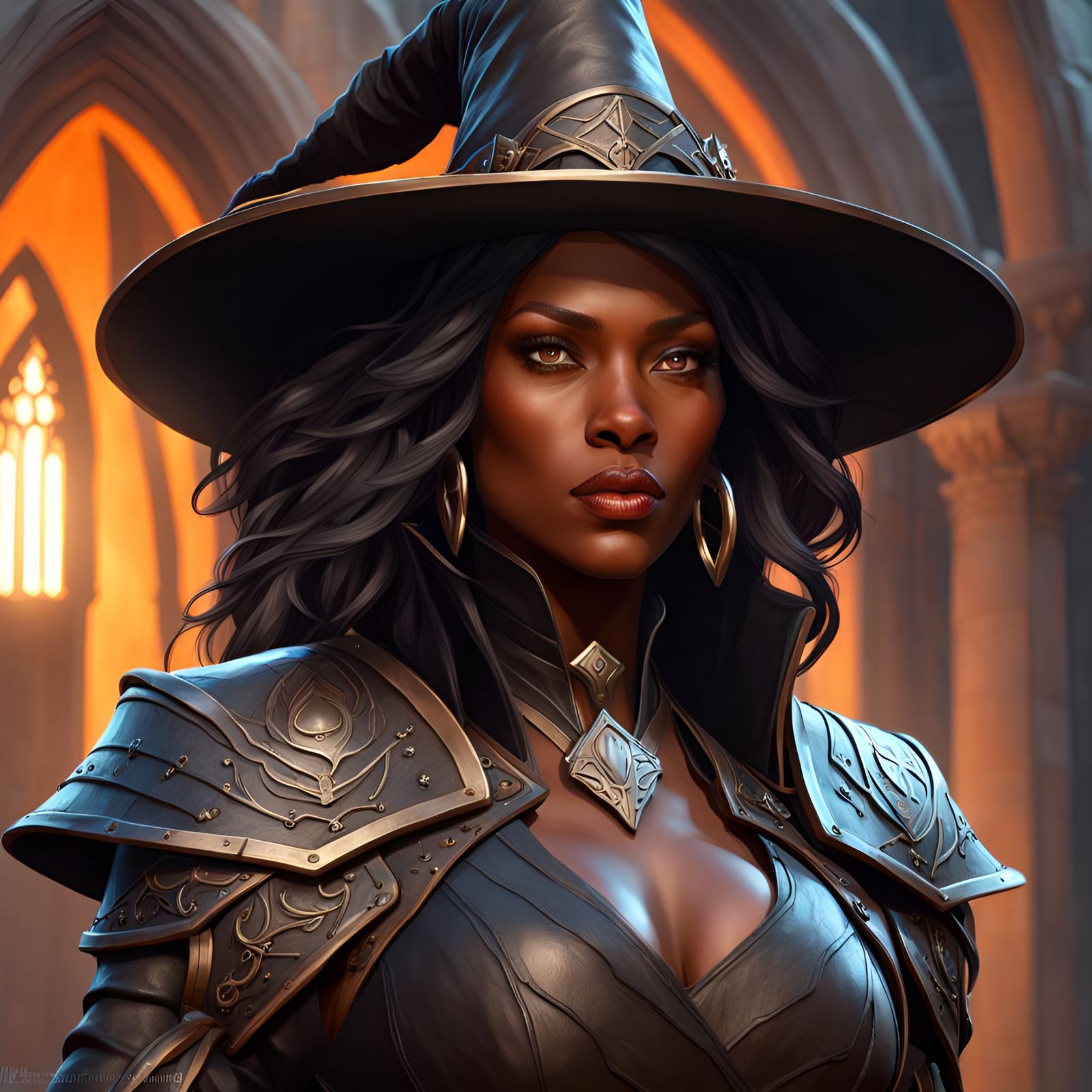 Human Female Blood Hunter (Portrait)