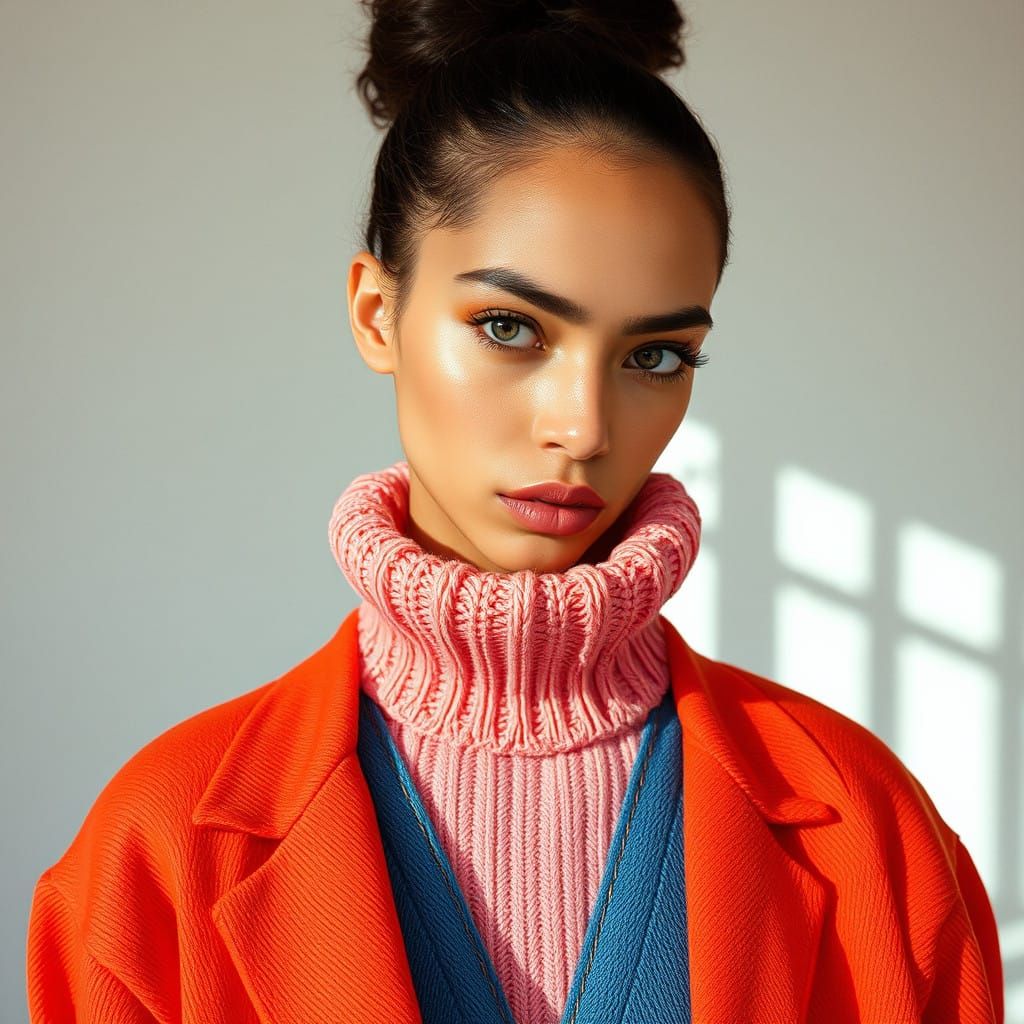 Vibrant Minimalism: 90s Fashion Editorial Revival