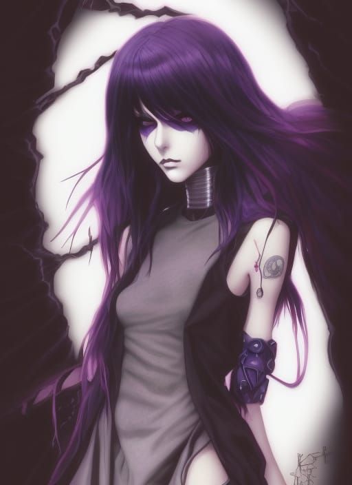Anime Rachel Roth in Goth Grunge Style