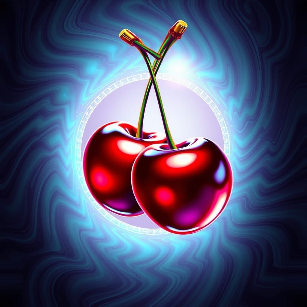 Hyperdetailed Cherries in Iridescent Holographic Infinity Lo...