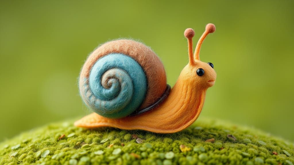 Felt Rendering of a Snail