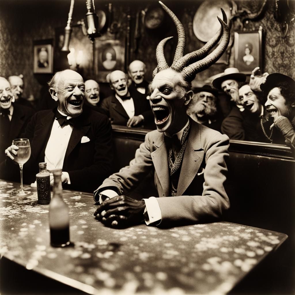 Satan Laughing in a Bar: Surreal Photography