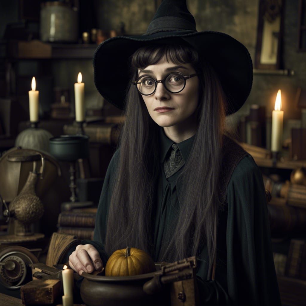 Moaning Myrtle as an Adult Witch Portrait