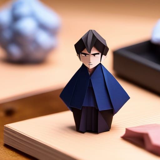 Tanjiro Kamado Origami Papercraft Sculpture