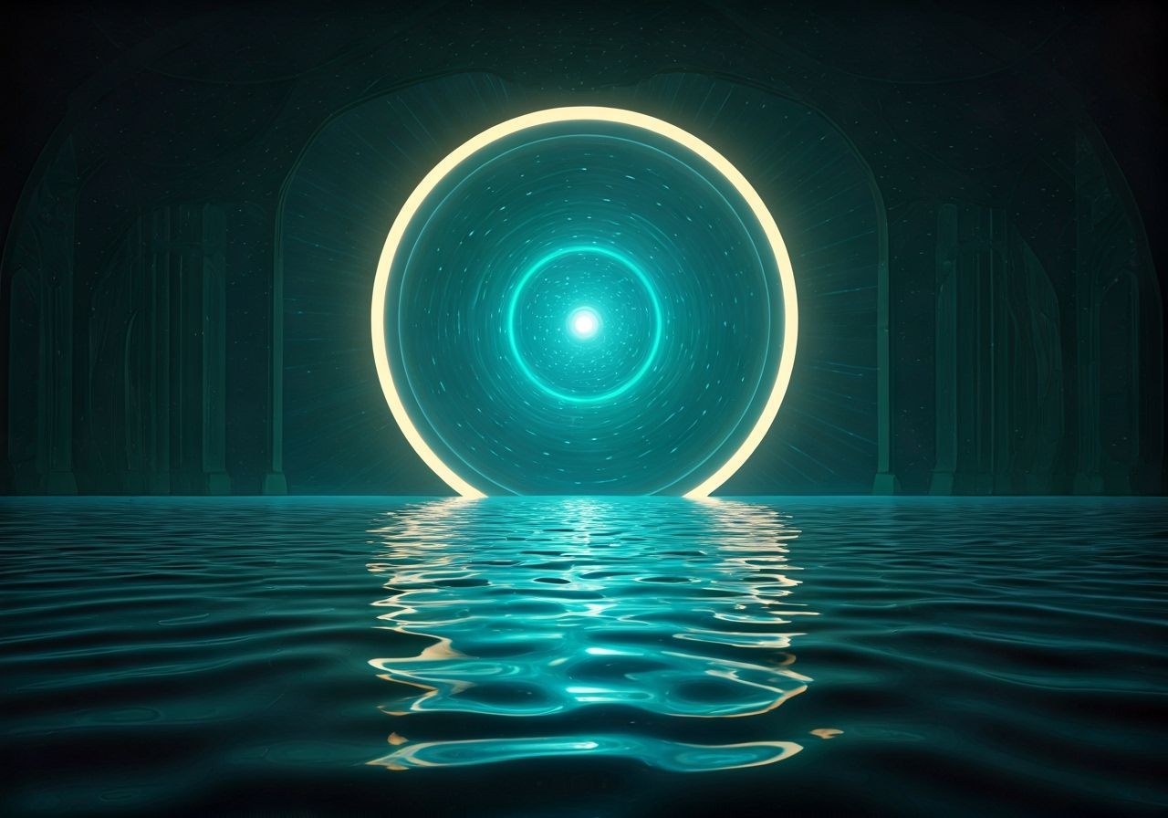 Implausible Cantilevering of Oceanic Resin Sublimely Wrought Zootropic Mayhem Optical Disillusion