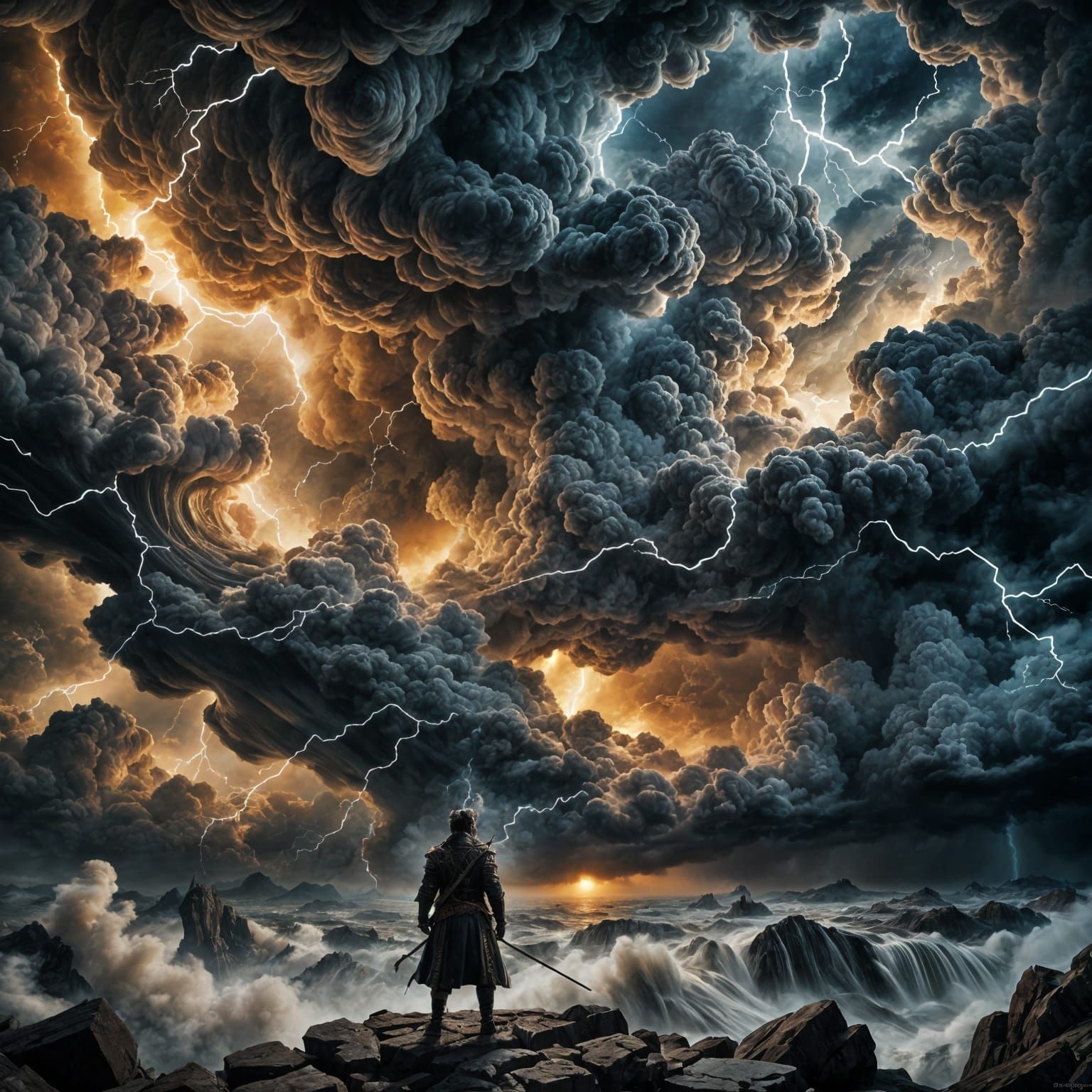 Epic Digital Painting of a Storm Tamer