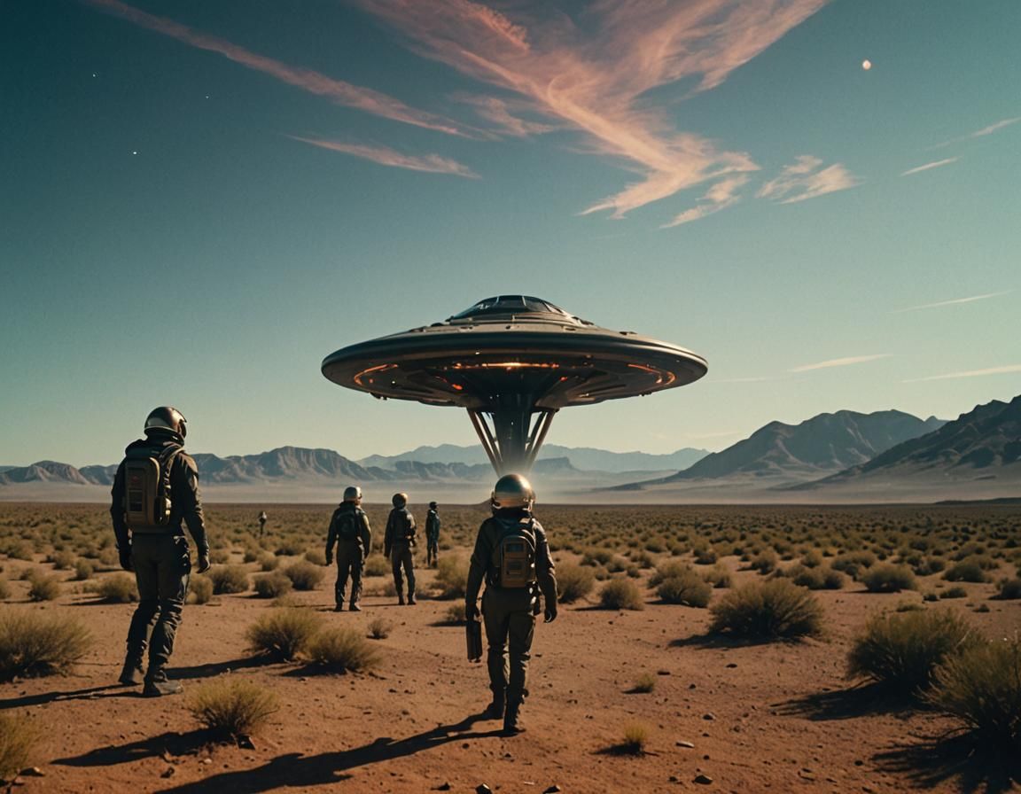 Extraterrestrial Domination: A Cinematic Film Still