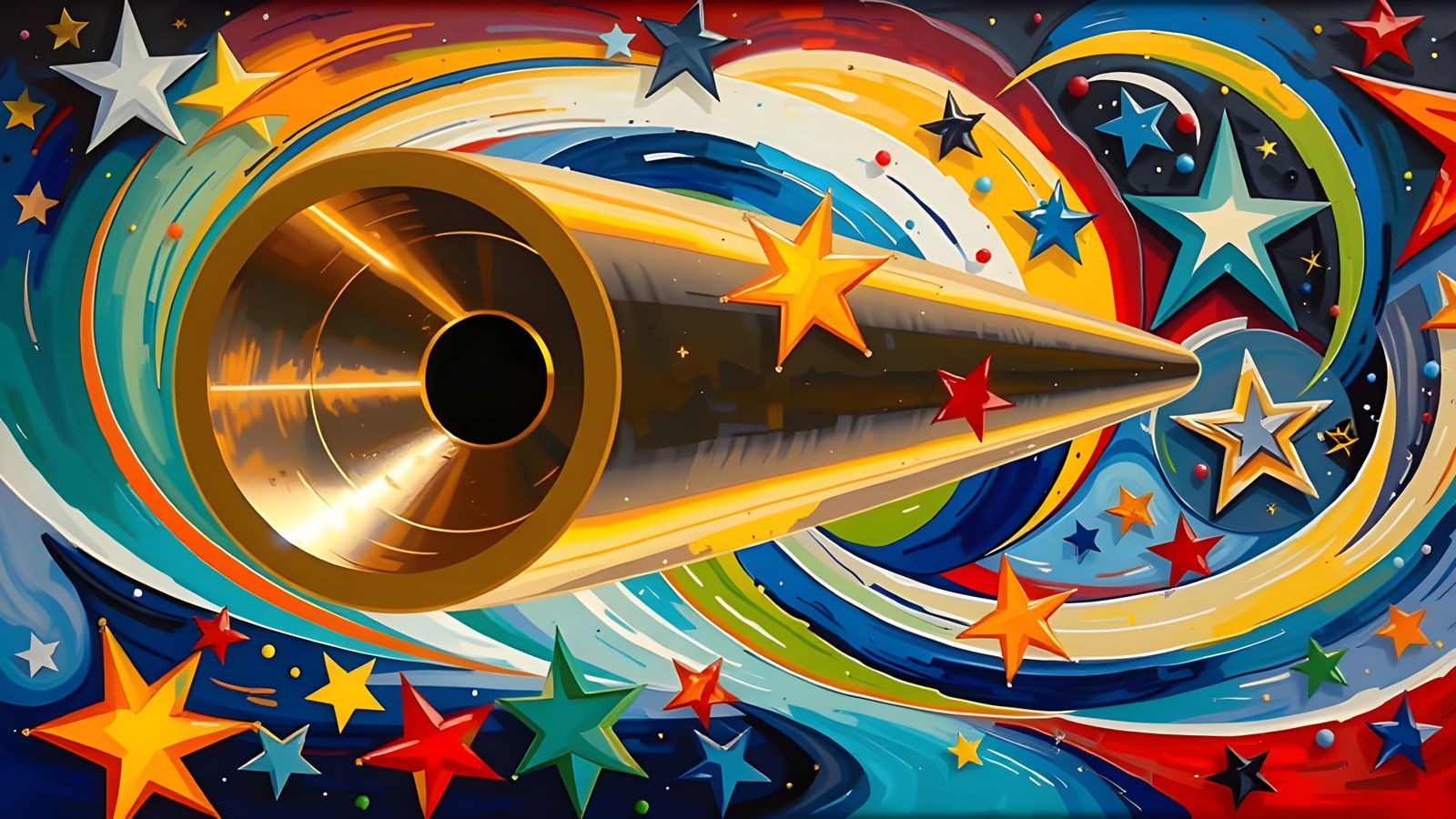 Cosmic Vortex in Mirrored Splendor