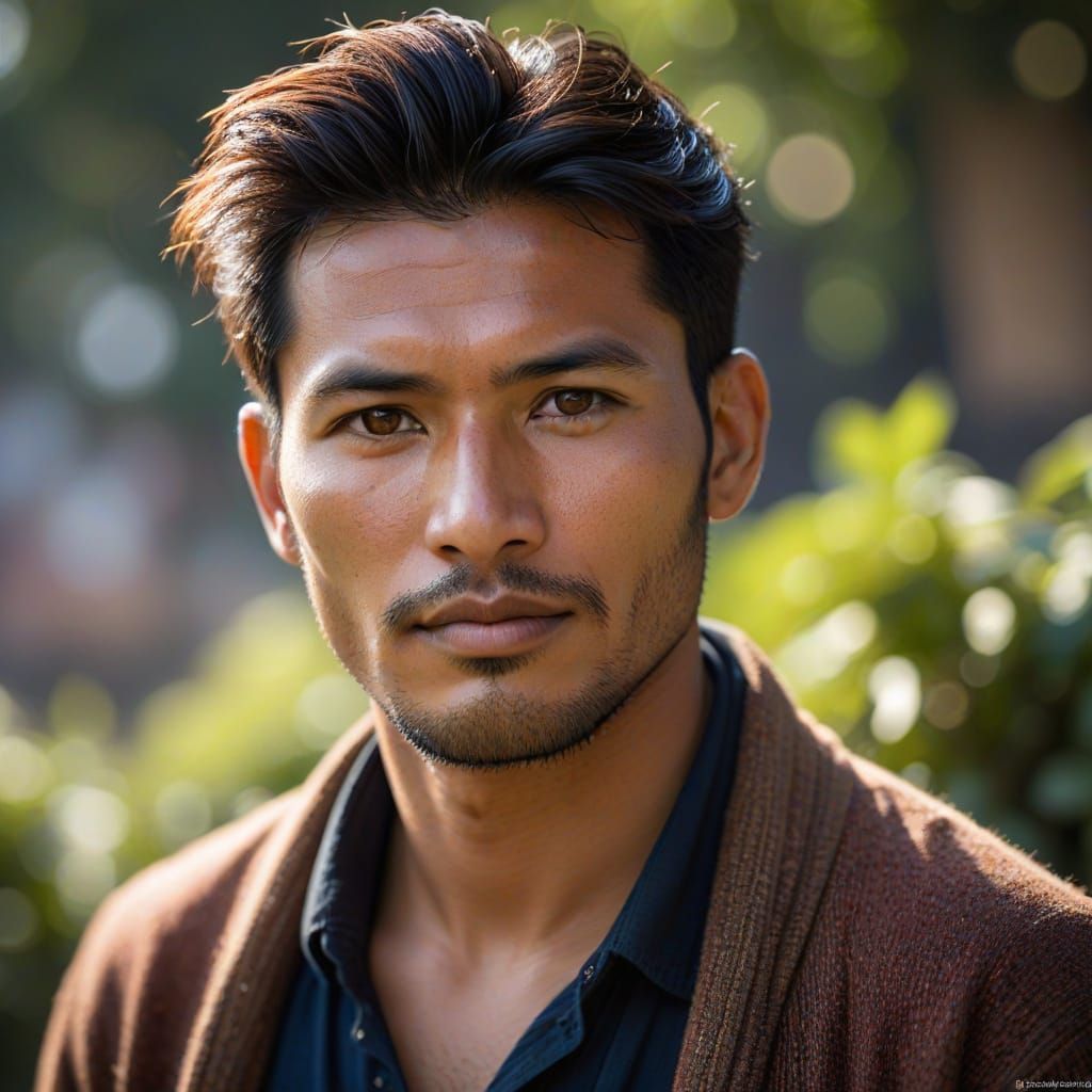 Handsome Man from Nepal: Professional Photography Portrait