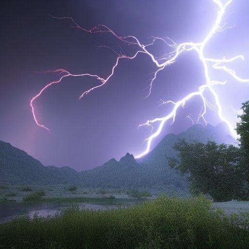 Dramatic Lightning Illuminates Ultra-Realistic Landscape