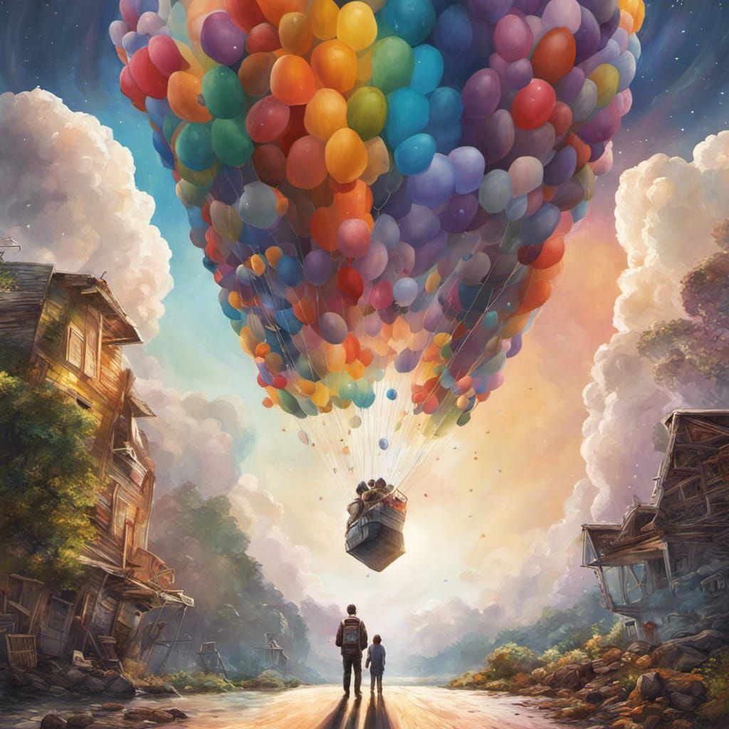 Up and Interstellar Shared Movie Poster in Splash Art